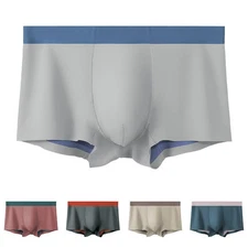 Breathable Seamless Underwear for Men Modal Boxershorts with Pouch Comfort