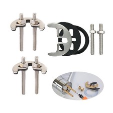 3 Set Faucet Mounting Nut Washer Double Hole Bracket Fastener Repair Kit