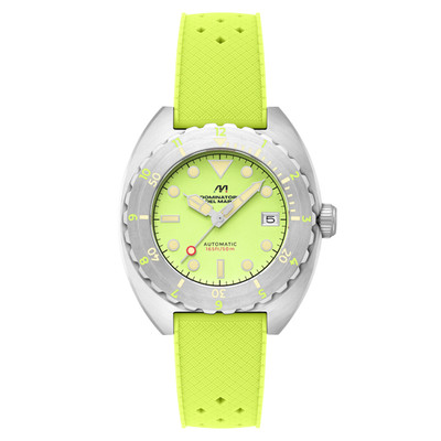 Amalfi Automatic Green / Green Silicone Green Dial Wristwatch DD-8028-05