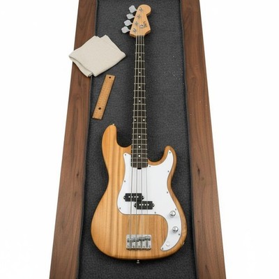 4-Saiter E-Bass Anfängerinstrument Elektrischer Bassgitarre Glatte Lackierung