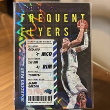 2020-21 Panini NBA Hoops - Frequent Flyers Aaron Gordon #1 Purple Explosion