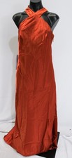 Azazie Women's Doretta Mermaid Stretch Satin Dress AR8 Paprika See Description
