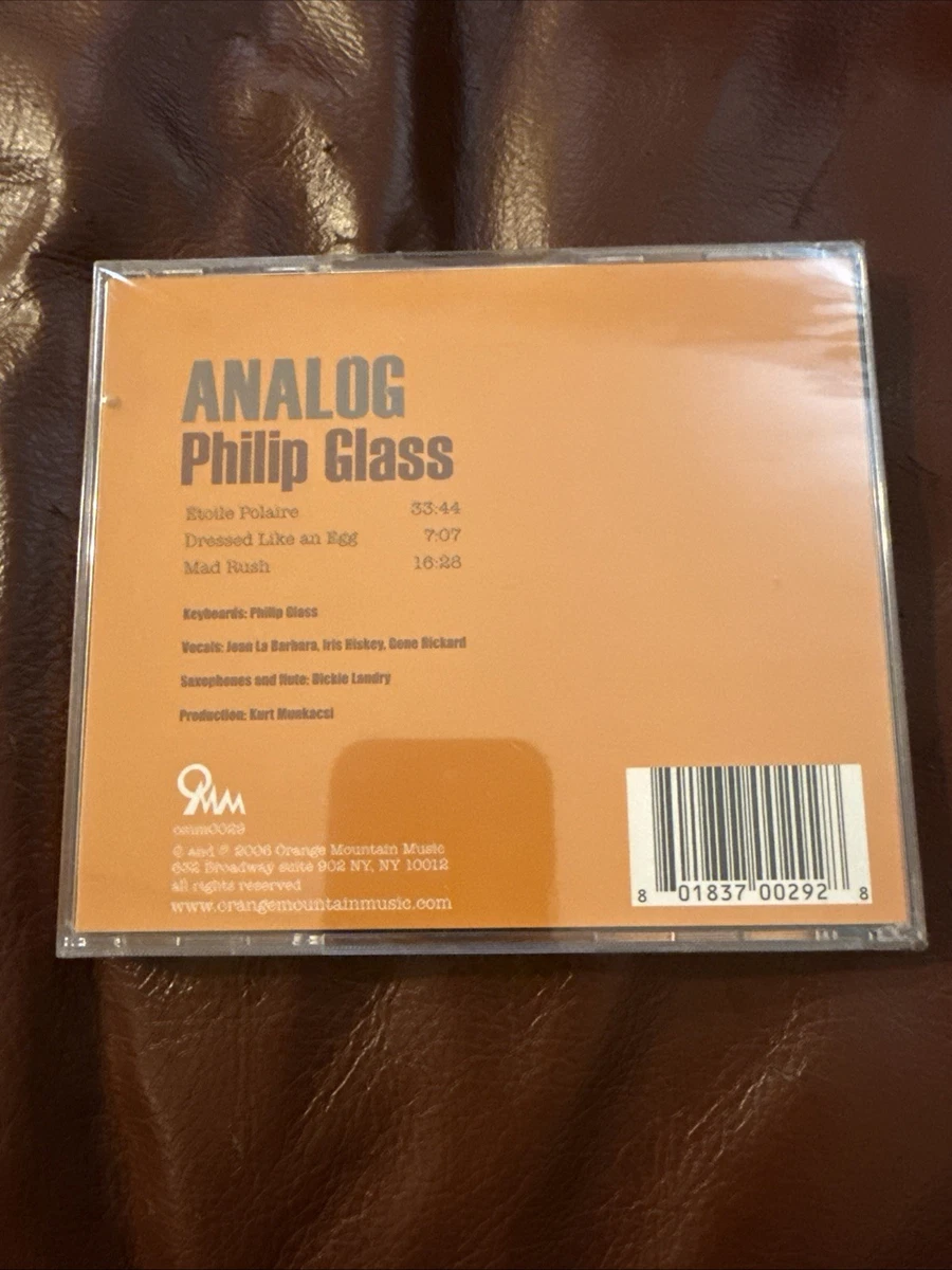Philip Glass Analog CD RARE NEW SEALED 