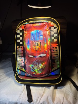 Disney Pixar Cars  School Backpack  Rusteze RED BLACK Lightning McQueen