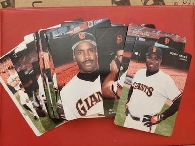 1993 Mothers Cookies SAN FRANCISCO GIANTS Team Set BAKER BARRY BONDS WILL CLARK