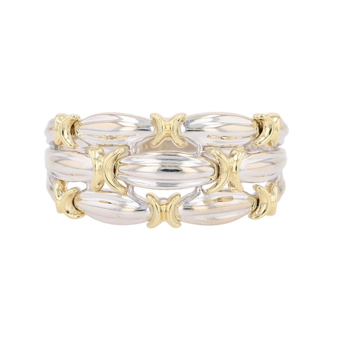 9.3mm Polished Split Shank Statement Ring 18k Mul… - image 1