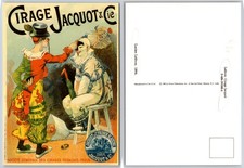 Postal de payasos Continental Cirage Jacquot Cie