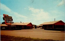 Carlyle Motel TV Phones Sign Oklahoma City Oklahoma Postcard