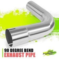 2.5"Polished Stainless Steel DIY Custom Mandrel Exhaust Tube 90 Degree Bend Pipe