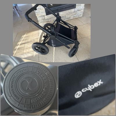 Cybex Priam Platinum Kinderwagen  Gestell Matt Schwarz