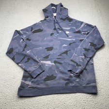 Nike Hoodie Mens Extra Large Blue Label Camo Kangaroo Pocket Faded Pullover