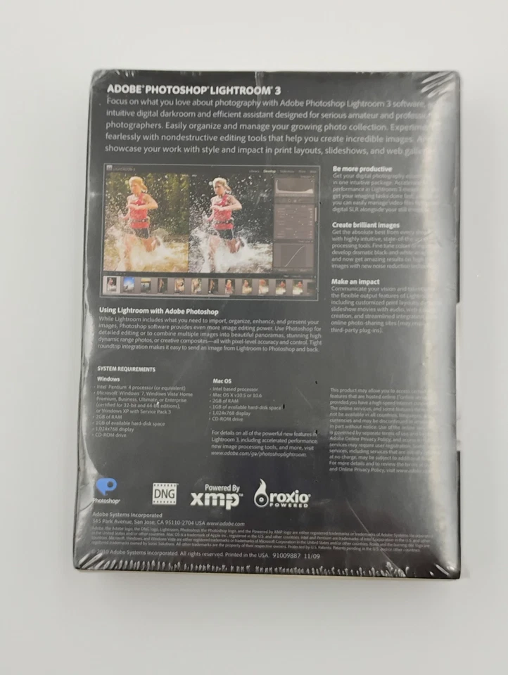Adobe Photoshop Lightroom 3 Full Retail Version WIN/MAC New Sealed - Image 2 of 4
