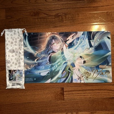 【超希少】グランドアーカイブ 公式 Cao Cao Signed プレイマット Grand Archive TCG - Limited Artist signed Kong Ming Shifting