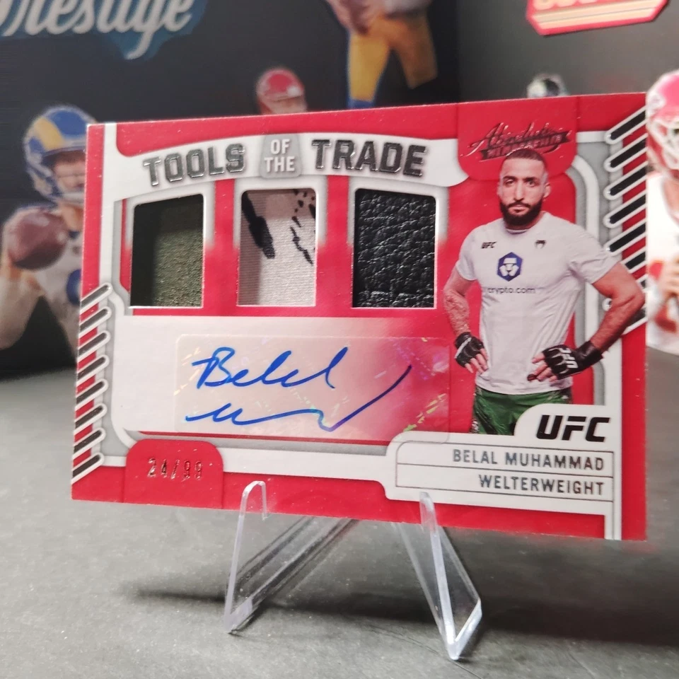 2023 Panini Chronicles UFC - Absolute Tools of the Trade Signatures Belal... - Image 3 of 4