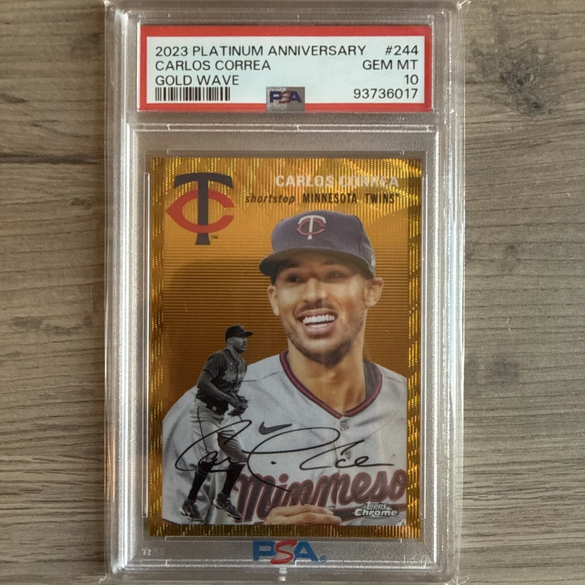Carlos Correa Professional Sports Authenticator (PSA) Baseball