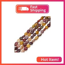 Adabele 45 Inch Natural Mookaite Jasper Irregular Oval Pebble Gemstone Beads 5-8