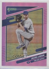 2021 Panini Donruss Variation Holo Pink Jacob deGrom (The Big Apple) #150 1u6
