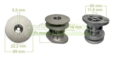 Messerhalter Ø22,2 mm für Oleo-Mac GH GMC GV GV25+ MAX 44 48 53 TK / 66030256