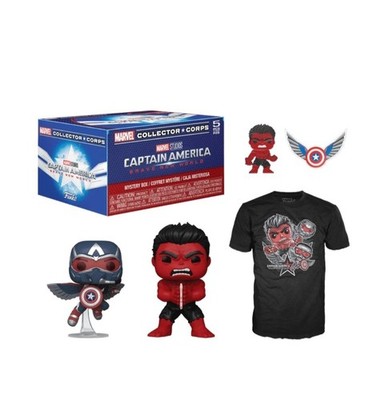 NEW Captain America Brave New World, Funko Marvel Collector Corps Box Size: XL