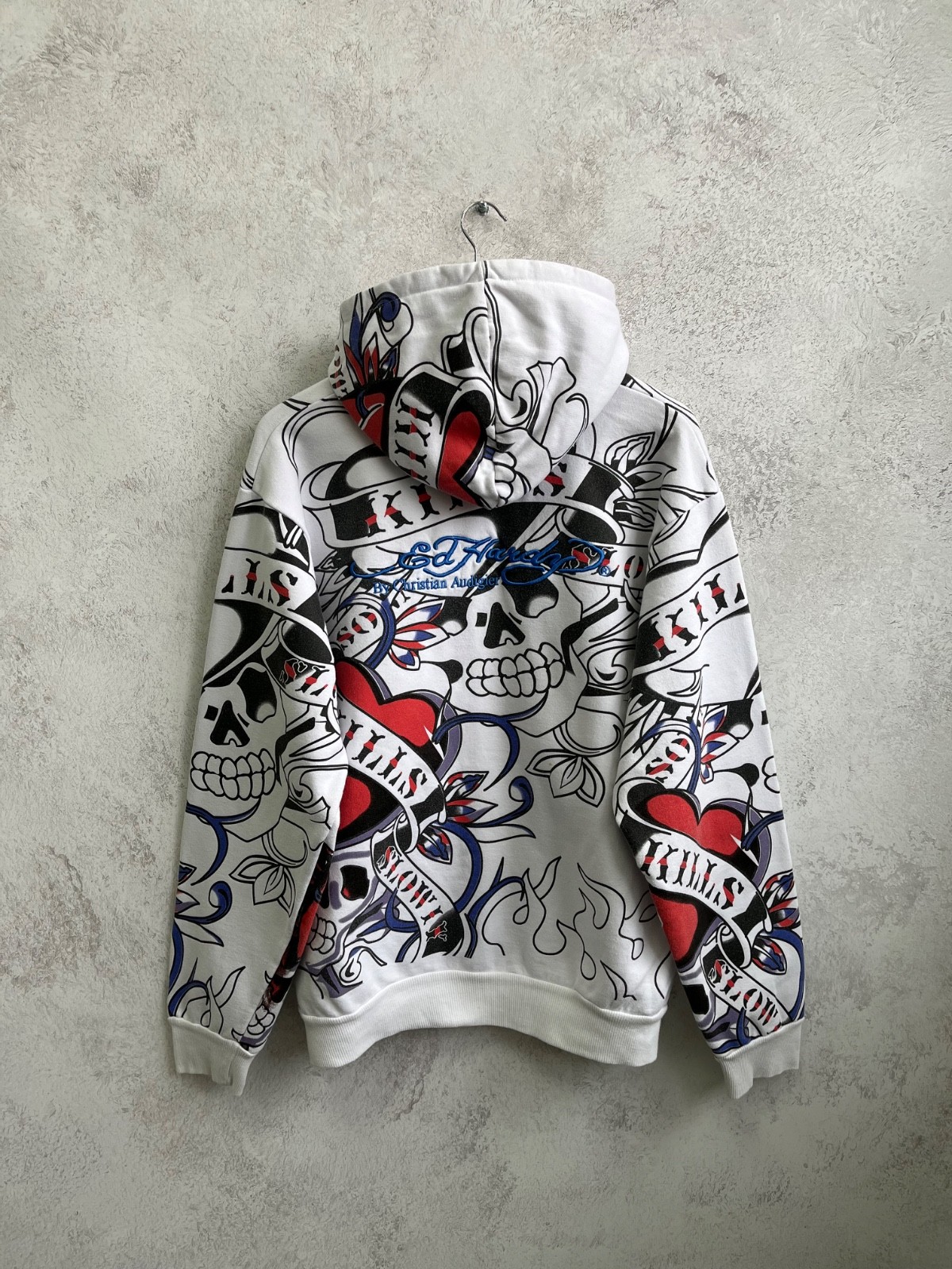 Vintage Ed Hardy by Christian Audigier Really Point Allowerprint Hoodie Y2K image 2