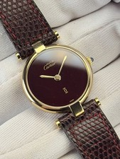 Cartier Vendome Lady Watch Must De Cartier Red Gold Vintage 24m Box Papers