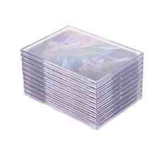 Trading Card Sleeves Top Loaders 20 pcs Hard Acrylic Card Protector Clear Car...