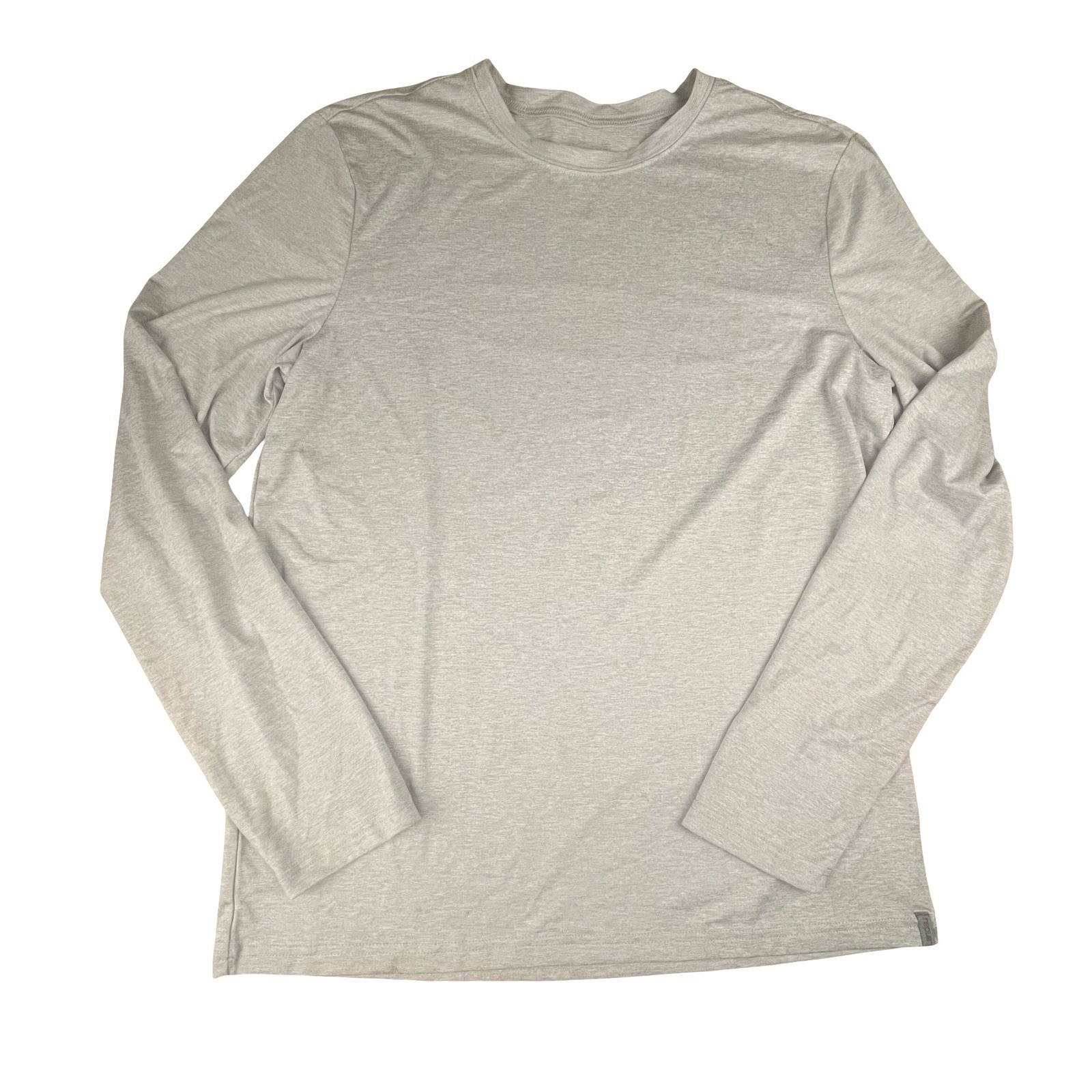 Landau Forward Mens Long Sleeve Performance Tee Gray Stretch Scrub Base Layer L