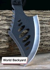 Outdoor Camping Axt Beil Ultra scharf Ganzstahl Griff mit Kordel Nylon Scheide