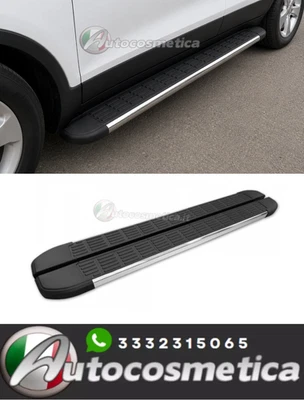 MINI-JUPES LATÉRALES EN ALUMINIUM ABS STEPS POUR OPEL MOKKA X 12-19 - Photo 1/4