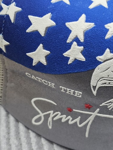 VTG Salesman Sample Trucker Hat Catch The Spirit U.S.A. Made Snap Back - Picture 5 of 14