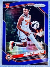 2025 WNBA PANINI PRIZM BLUE 🔵 SANIYA RIVERS - 11/199 Sun #131 🔥 ROOKIE CARD