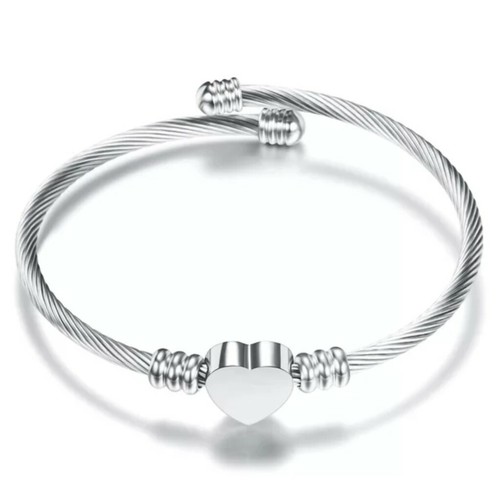 Luxury Defined Womens Stainless Steel Woven Adjustable Heart Bracelets small-M - Picture 8 of 9