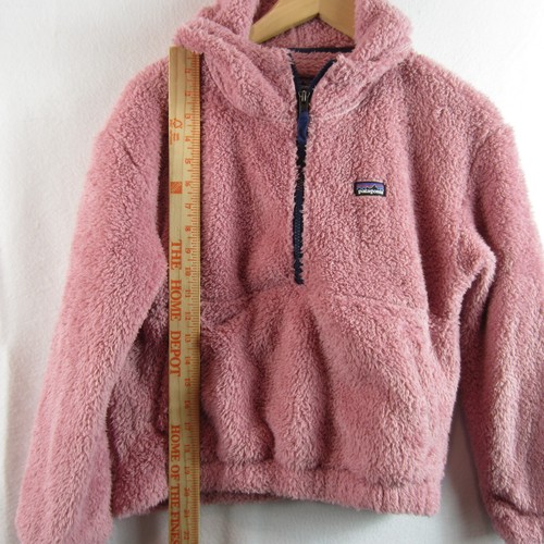 Patagonia Girls Los Gatos Hoody Sweatshirt Jacket Hoodie Size XL / 14 Pink - Picture 3 of 6