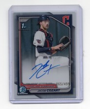 2024 Bowman Chrome Jacob Cozart 1st Prospect Refractor AUTO #065/499 (MS)