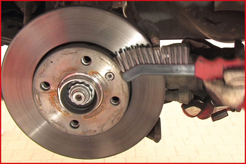 KS Tools Steel Wire Caliper Wire Brush 2 Row - 201.2320