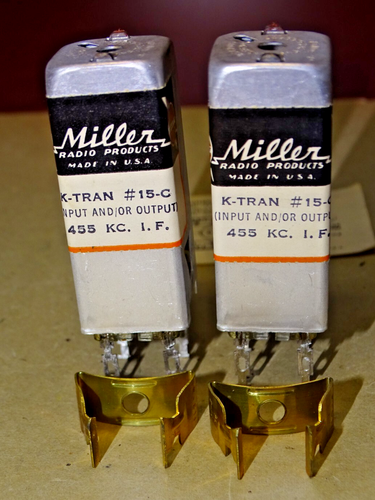 Miller Universal 15-C K-Tran 455 KC IF Input and/or Output Transformers - Zdjęcie 3 z 7