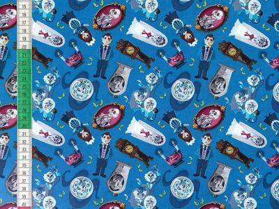 Lizenzierte Disney Spukvilla Hochzeit Fett Viertel Baumwolle Stoff Halloween