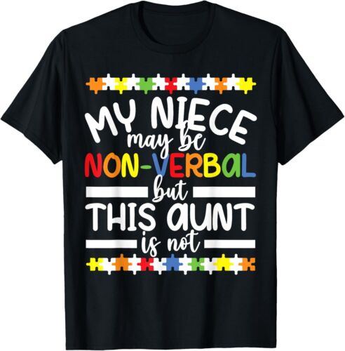 My Niece Proud Autism Aunt Autism Warrior Aunt T-Shirt Hoodie