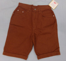 Vintage Gitano Denim Shorts Womens Size 11/12 Brown High Rise Mom Jeans NWT