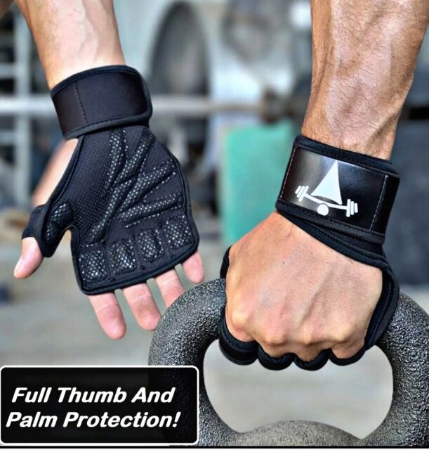 Fitness Gloves Weight Lifting Gym Workout Training Wrist Wrap Strap Men / Women Fitness Gloves Weight Lifting Gym Workout Training Wrist Wrap Strap Men / Women