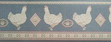  Chicken Around Decorated  Wall Border  by Parkview Designs