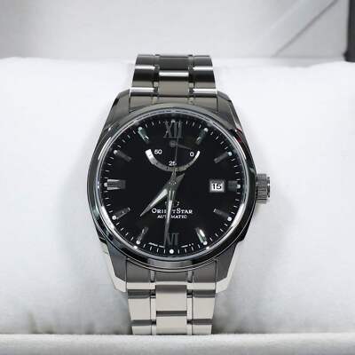 Orient Star Automatic Black Dial Stainless Steel Men's Watch RE