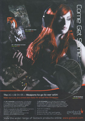 Gioteck ''Come Get Some'' Zeitschriftenanzeige 2012 #4665