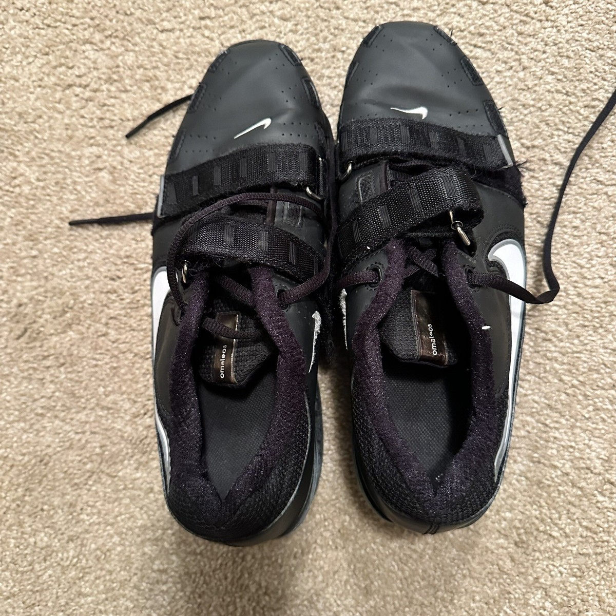 Nike Romaleos 2 Black Men’s Size 9 476927-010 Nike Mens Romaleos 2 476927-010 Black Leather Weightlifting  main image 3
