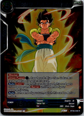 Dragon Ball Super ~ Gogeta, Fusion Achieved ~ Ultimate Advent BT26-048 R  Foil
