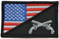 MP Military Police USA Flag - 2.25x3.5 Patch