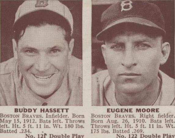 1941 Double Play - Buddy Hassett Gene Moore #121-122 - 1 of 1