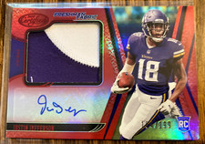 2020 Panini Certified Justin Jefferson Freshman Fabric RC Card auto 104/199