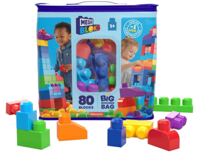 MEGA BLOKS First Builders - 80-Piece Toddler Building Set with Storage, 1+ Year