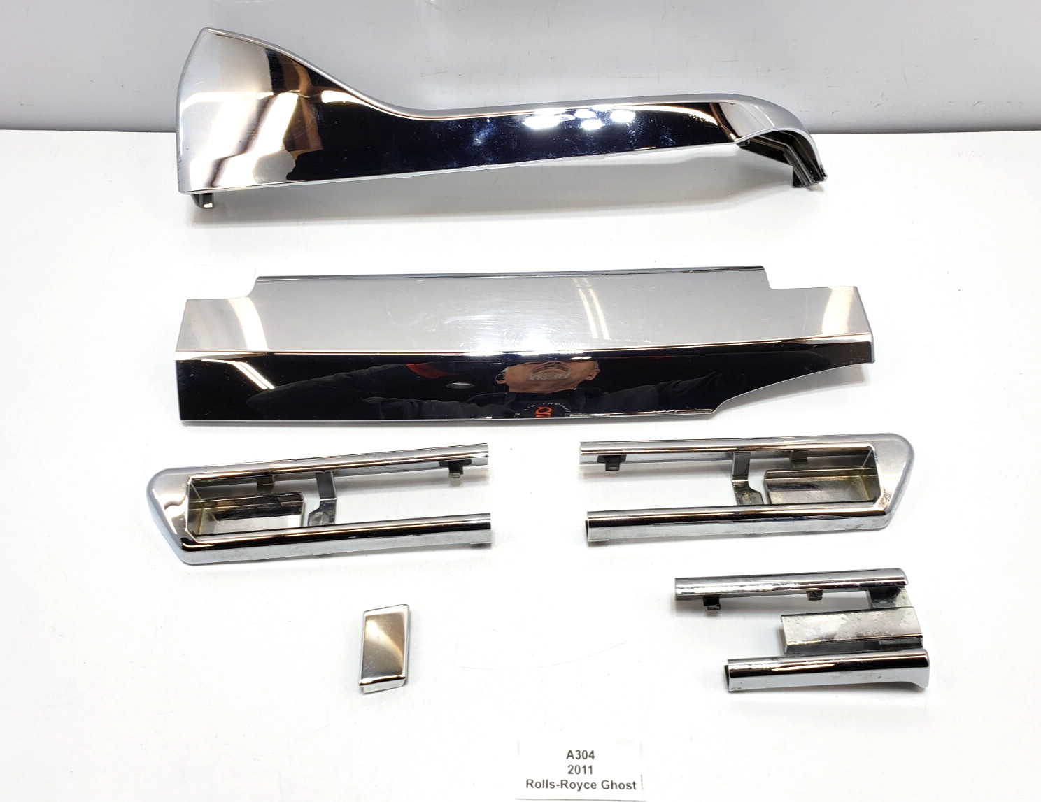 ✅ 10-14 OEM Rolls Royce Ghost RR4 Front Right Passenger Seat Rail Trim SET*
